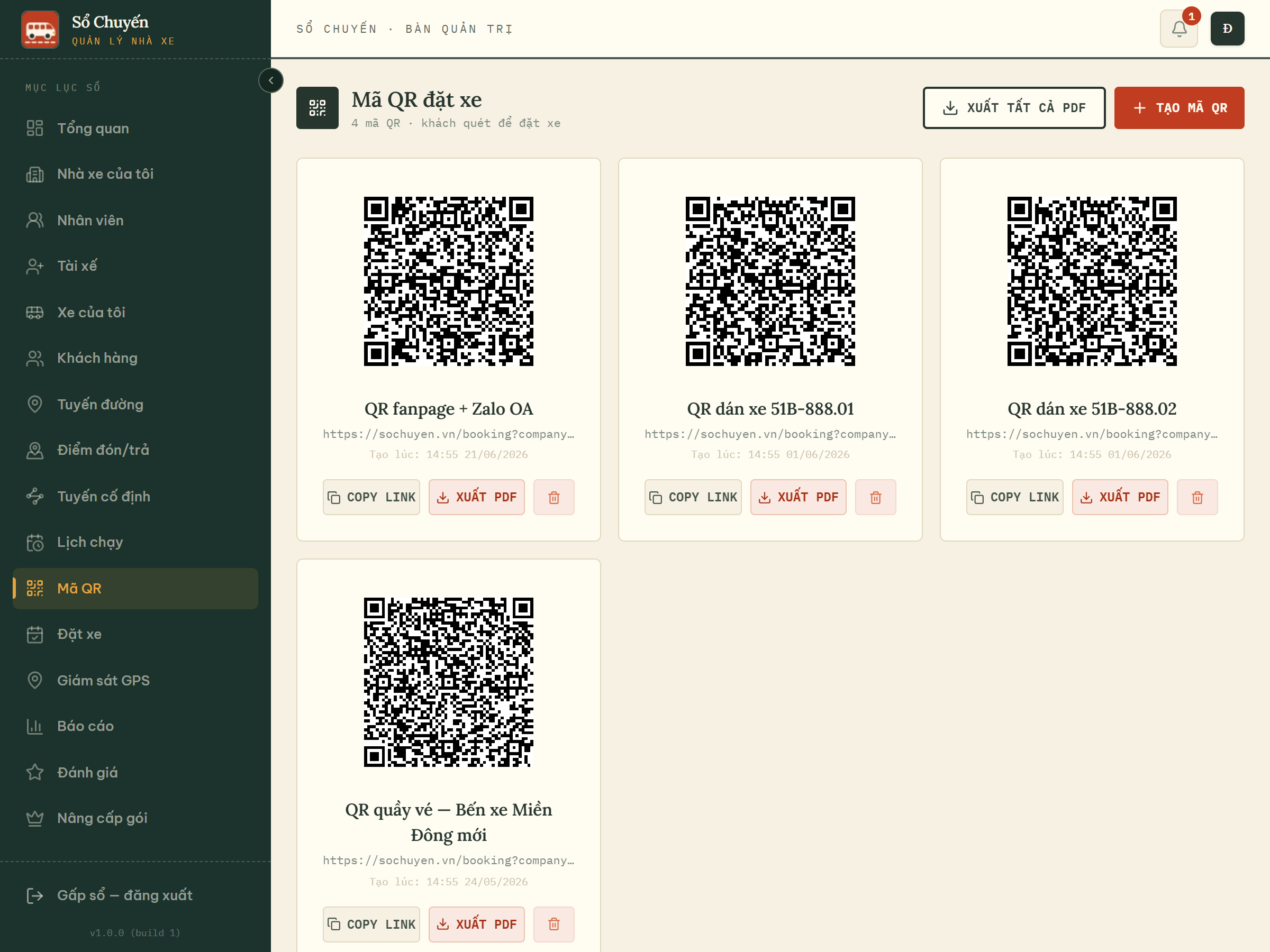 Quét QR là đặt